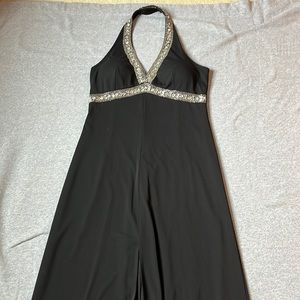 Black Halter Prom Dress